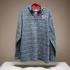 Atlanta Falcons 1/4 Zip Pullover Men XL NWOT Vintage Cold Weather Fleece Sweater picture
