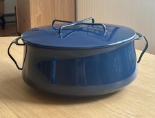 Dansk Kobenstyle IHQ Midnight Blue Enamel XL 8 Qt Pot Dutch Oven Casserole + Lid picture