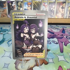 Waifx Pokemon Fan Art Anime Waifu Sexy Trainer Acerola Shauntal Tag Team 48/50 picture