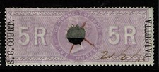 India 5R S.C. Court Calcutta, Used, BF# 60, Type C, see notes - S2040 picture