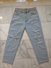 SHEIN Women's Juniors Distressed DENIM JEANS Jean SIZE L picture