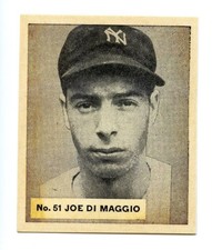 1936 V355 World Wide Gum Rookie Reprint - #51 - Joe DiMaggio - New York Yankees picture