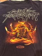 Vintage 2006 Cattle Decapitation, death Metal karma bloody karma faded shirt  picture