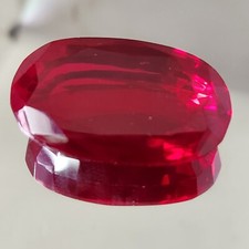 AAA Flawless 101.10 Cts  Heated Ceylon Red Ruby  Oval Cut Loose Gemstone US8 picture