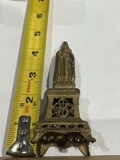 Beautiful Antique French Catholic “Our Lady of LOURDES” - Metal Statue 1940s picture
