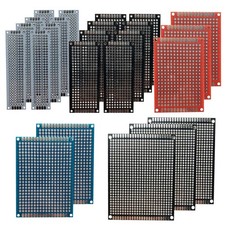 38 Pcs Double Sided PCB Board Prototype Kit Soldering 5 Sizes 4 Colour Universal picture