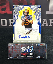 🔥 2025 Leaf Trinity Fernando Mendoza Blue Auto 21/35 Autograph #BA-FM1 🔥 picture