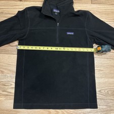 Patagonia Synchilla Fleece Pullover Men’s Medium Black 1/4 Zip Outdoor Jacket picture