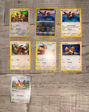 Pokémon TCG Eevee 7 Card Lot Hidden Fates Reverse Holo 7 Cards picture