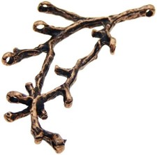 Branch Connector Pendant Antiqued Copper Tree Charms Chandelier Link 52mm picture