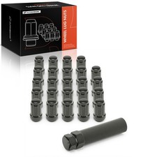 A-Premium 25Pcs M12x1.5 1.38'' Front & Rear Black Wheel Lug Nut for Toyota Camry picture
