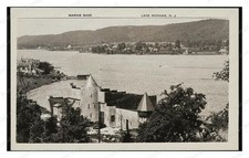 Lake Mohawk New Jersey Marine Base Standard Postcard COPY RPPC picture