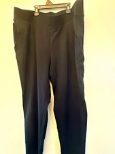 Pure Jill J.Jill Affinity French Terry Slim Crop Pants Women’s Large Black picture