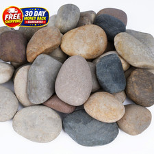 20 lbs River Rocks for Landscaping, Planters, 3