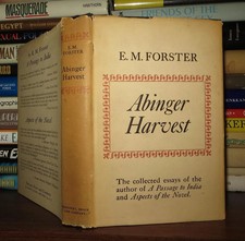 Forster, E. M. (Edward Morgan)  ABINGER HARVEST  1st Edition 1st Printing picture