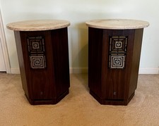 VTG. Pair EMPIRE GRENADIER 6000 SPEAKERS - Round Marble Table Top - Great Sound picture
