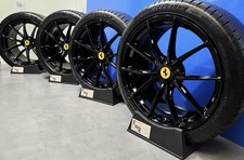 20” FERRARI 812 SUPERFAST F12 TDF RIMS WHEELS FACTORY OEM Gloss  Black  🔥🔥 picture