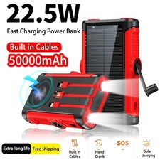 50000Mah Solar Power Bank 22.5W Magnetic Wireless Charging Camping Powerbank wit picture
