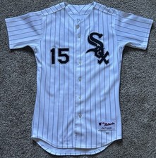 Majestic Chicago White Sox Gordon Beckham Pinstripe MLB Jersey Size 40 USA made picture