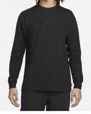 NWT Men’s Nike black On black Long Sleeve Loose Fit Shirt Size XXL picture