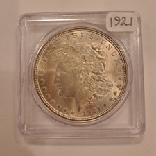 1921 (P) Morgan Silver Dollar-Ungraded Probably AU 58-Some luster-Nice overall. picture