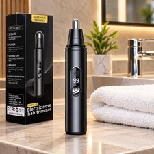 Ear and Nose Hair Trimmer with LED indicator USB Rechargeable Water Resistant picture