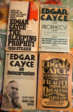 Lot 4 Vintage Edgar Cayce  Vintage PB- Sleeping Prophet, Reincarnation, Health picture