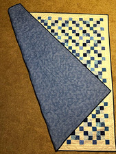 Handmade patchwork quilt 65”x70” picture