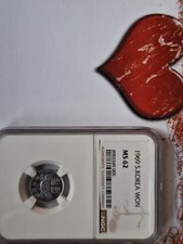 1969 South Korea 1 Won Aluminum Coin KM#4a NGC MS 62 Cert# 8903349-005 picture