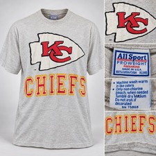 All Sport Kansas City Chiefs Vintage 90s T Shirt Men XL Single Stitch NFL Tee picture