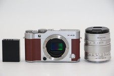 Fujifilm X-A3 24.2MP Mirrorless Digital Camera W/55MM Lens - Silver/Brown picture