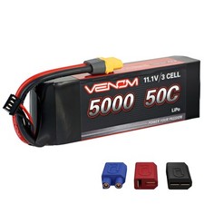 Venom 50C 3S 5000mAh 11.1V LiPo Battery Deans/Tamiya/EC3/Traxxas Plug 1:8 RC picture