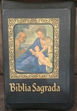 Vintage Portuguese Catholic Family Bible Sagrada Biblia Edicion Barsa  picture