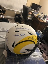 Multi-signature Speed Flex Authentic Lunar NFL Helmet. Warner Holt Bruce Vermeil picture
