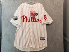 2009 Phillies Shane Victorino #8 World Series Jersey Men’s 50 XL NWT Majestic picture