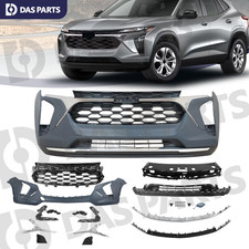 For 2024-2026 Chevy Trax LS LT Front Bumper Cover Grille Grill Set w/Chrome Trim picture