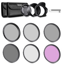 Neewer 52MM DSLR Filter Kit UV CPL FLD ND2 ND8 ND4 with Lens Hoods Pouch picture
