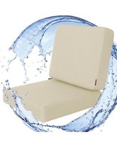 Favoyard Outdoor Deep Seat Cushion Set, 22 x 22 Inch Rainproof Beige picture