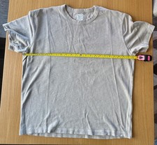 Buck Mason T-Shirt Mens XL Field Spec Cotton Heavy Tee in Abbey Stone (Grey) picture