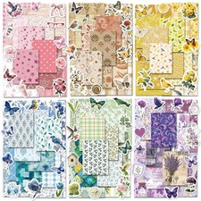 540PCS Vintage Floral Scrapbook Stickers Paper Junk Journal Planner Craft Set picture