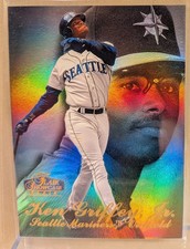 1998 Flair Showcase Row 3 Ken Griffey Jr #1 HOF SUPER PREMIUM BASE CARD HOLOFOIL picture