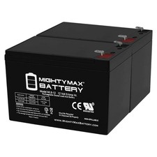 Mighty Max 12V 9Ah SLA Replacement Battery for CyberPower RB1280X2A - 2 Pack picture