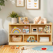 Montessori Shelf, Wooden Toy Storage Organizer for Books Toys, 2 Shelf Bookcase, picture