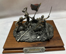 Chilmark FJ Barnum,Saving The Colors Civil War Pewter Sculpture Signed #411/2500 picture