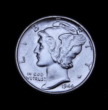 1944-S Mercury Dime Super Gem BU FSB picture