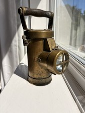 Vintage CEAG Brass Industrial Inspection Lamp Factory Miners Safety Light picture