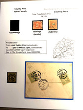 Czechoslovakia (Hungary) County Arva town cancels 1905  1 cover 3 stamps picture