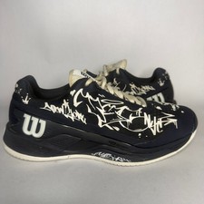 Wilson Rush Pro 4.0 Hope NYC Tennis Shoes Graffiti Navy White Size 8 picture