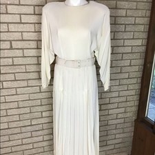 Kenar cream pleated dress size 12. picture