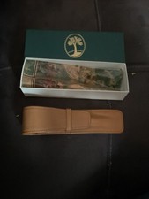 Genuine Leather Boxed Levenger  Pen Sleeve / Pen Case, Brown, Premium Top Grain picture